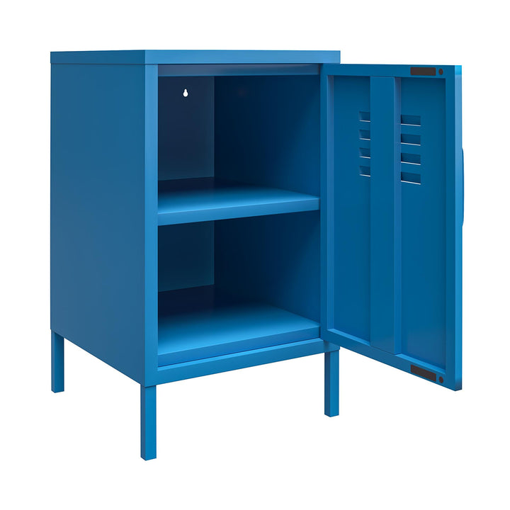 Cache 1 Door Metal Locker End Table - Bright Blue