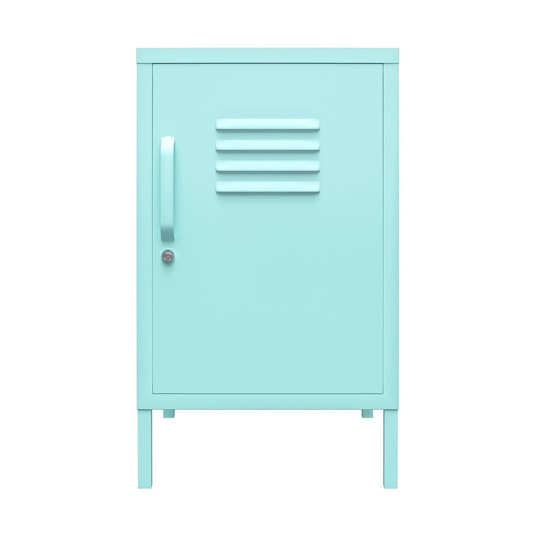 Cache 1 Door Metal Locker End Table - Spearmint