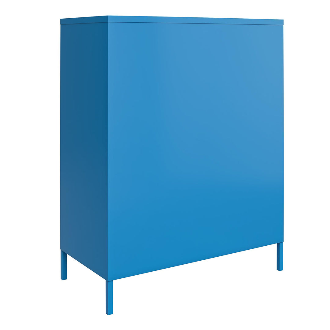 Cache 2 Door Metal Locker Storage Cabinet - Bright Blue