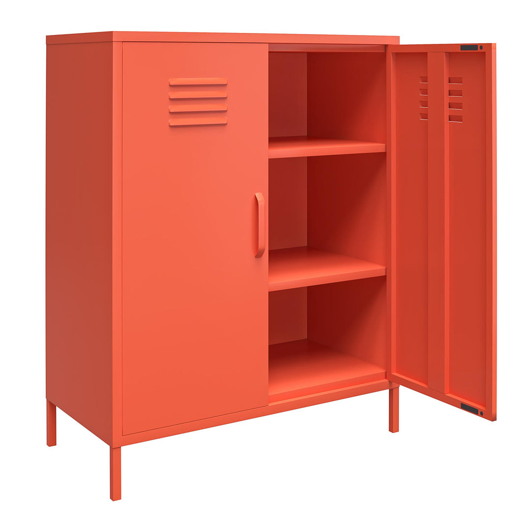 Secure your belongings with metal locker -  Orange