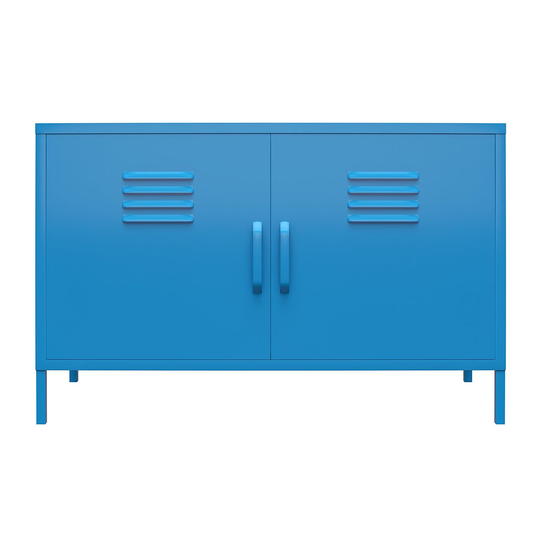Cache 2 Door Metal Locker Accent Cabinet - Bright Blue