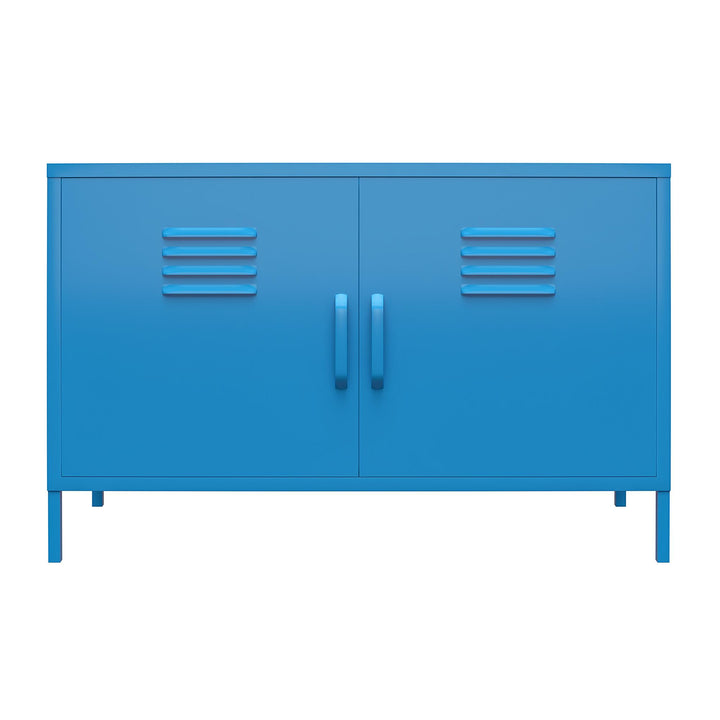 Cache 2 Door Metal Locker Accent Cabinet - Bright Blue