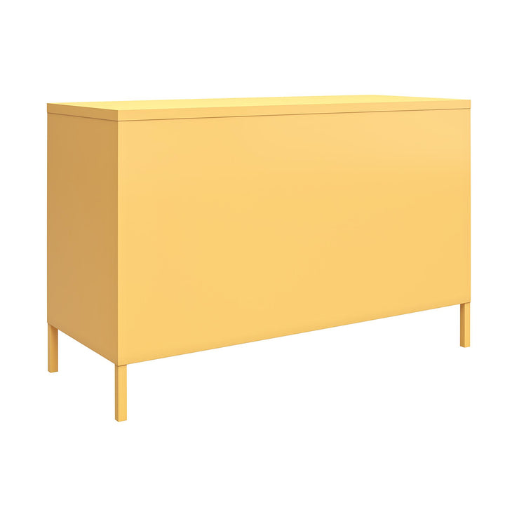 Cache 2 Door Metal Locker Accent Cabinet - Yellow