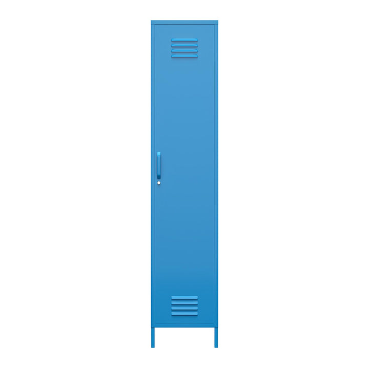 Cache Single Metal Locker Storage Cabinet - Bright Blue