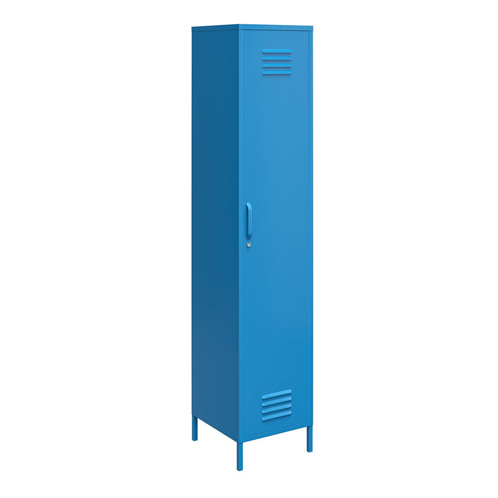 Cache Single Metal Locker Storage Cabinet - Bright Blue