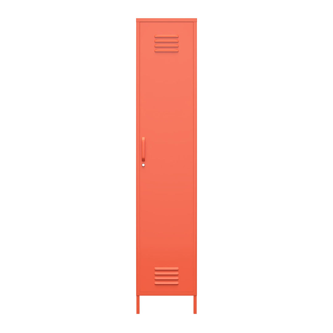 Cache Single Metal Locker Storage Cabinet - Orange