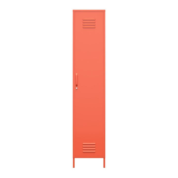 Cache Single Metal Locker Storage Cabinet - Orange