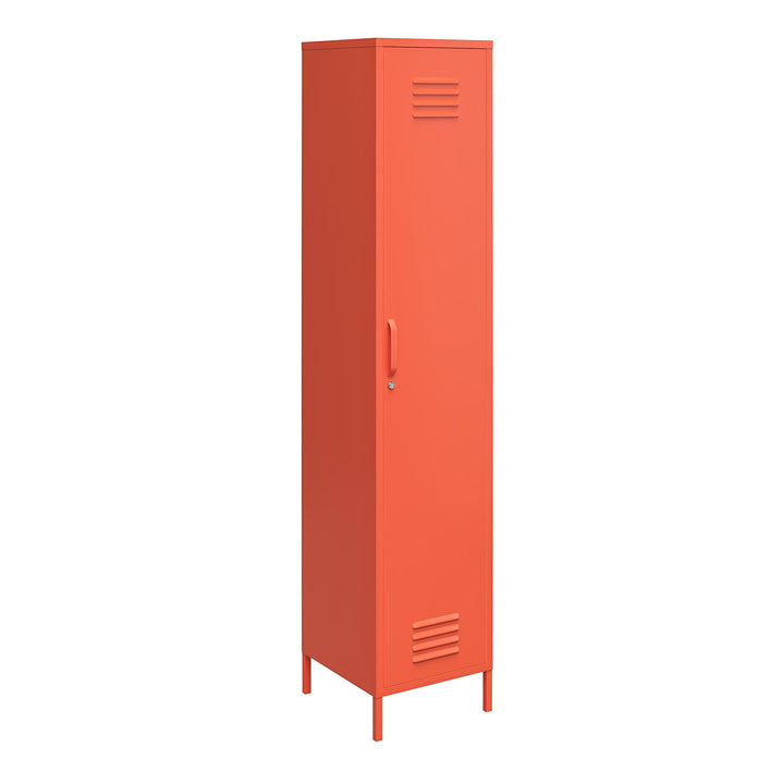 Cache Single Metal Locker Storage Cabinet - Orange