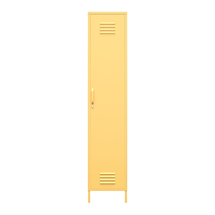 Efficient storage with Cache metal locker cabinet -  Yellow