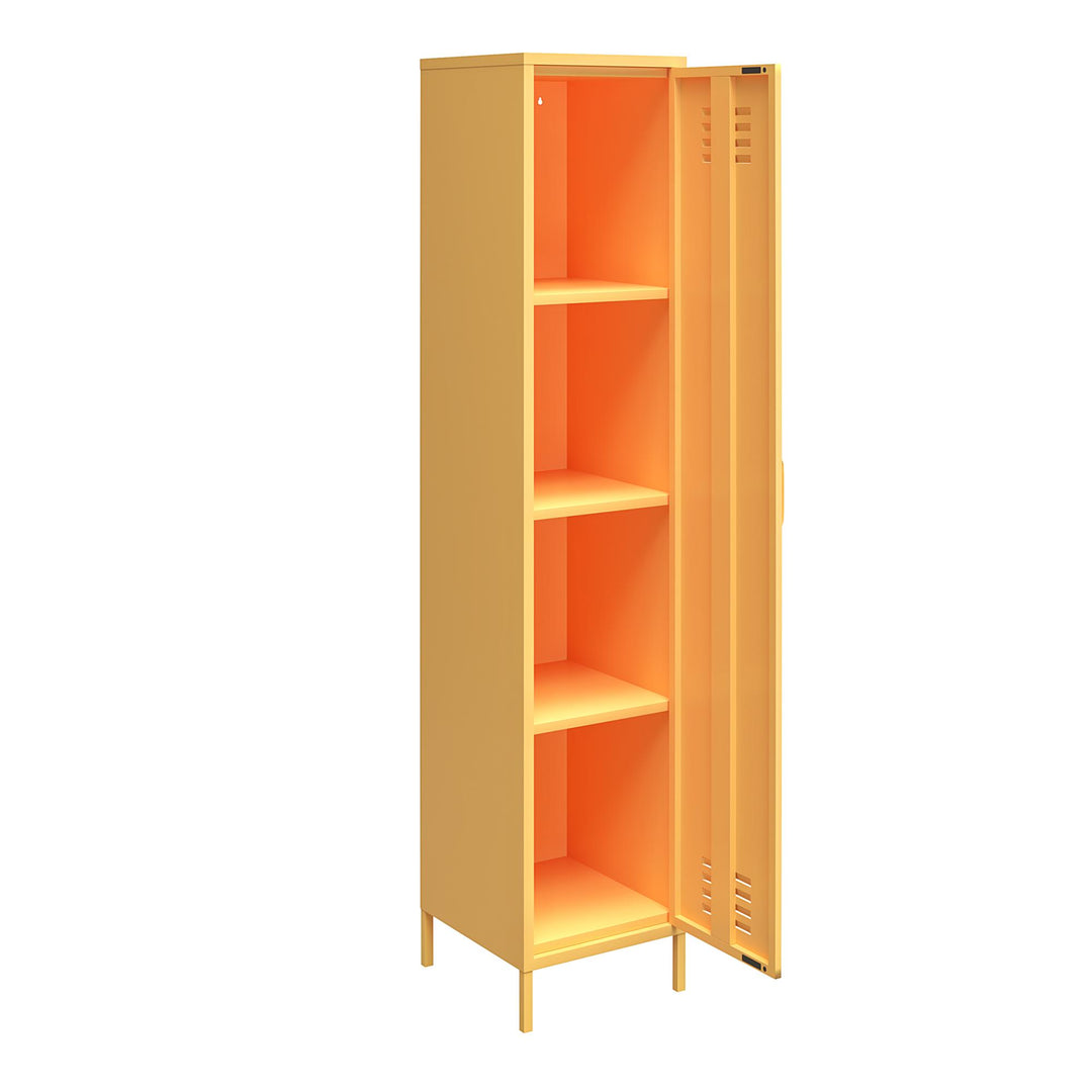 Secure metal locker cabinet by Cache -  Yellow