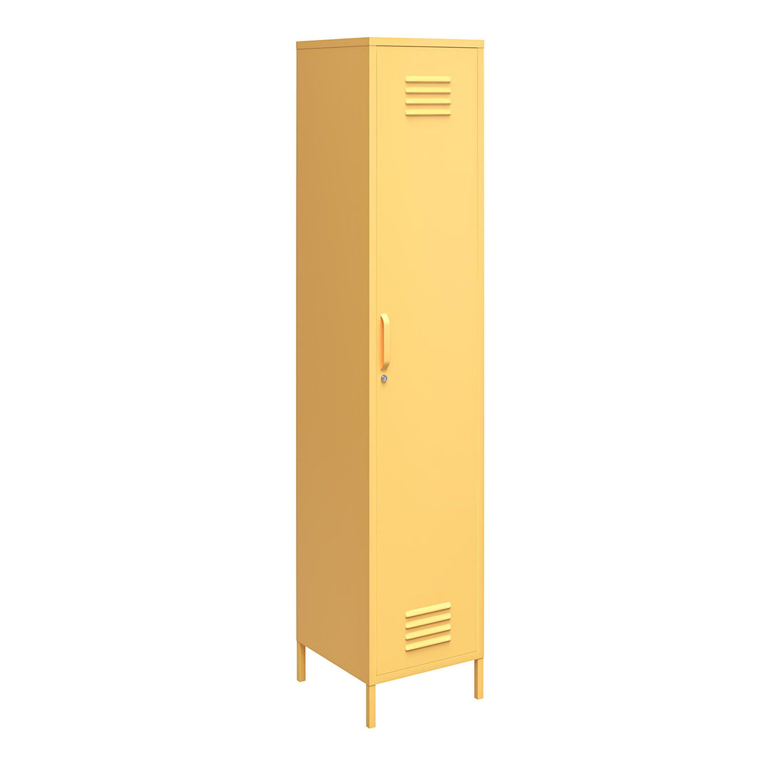 Cache Single Metal Locker Storage Cabinet - Yellow