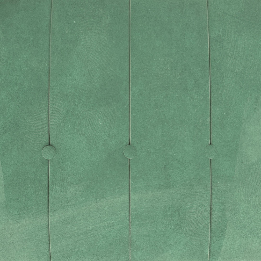 Pin Tufted Accent Chair with Wide-Track Arms and Vertical Stitching - Light Green