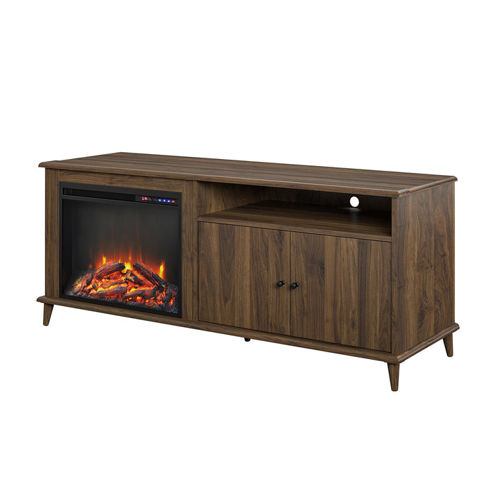 Farnsworth Fireplace TV Stand for TVs up to 65" - Columbia Walnut