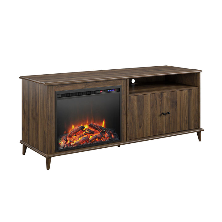 Farnsworth Fireplace TV Stand for TVs up to 65" - Columbia Walnut