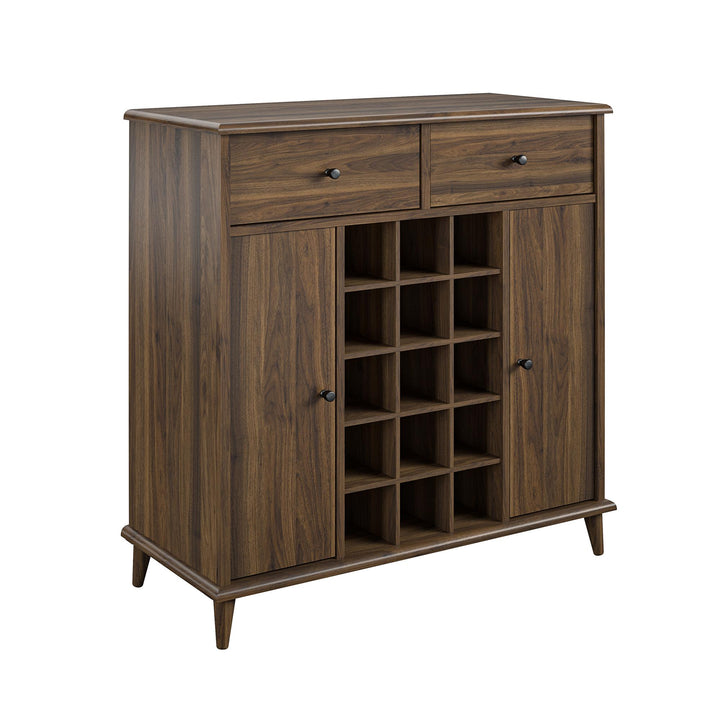 4 Cubbies Wine Organizer - Florence Walnut