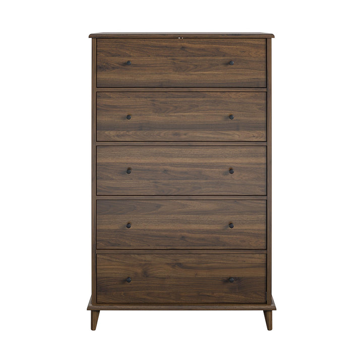 Farnsworth 5 Drawer Dresser - Florence Walnut - 5 Drawer
