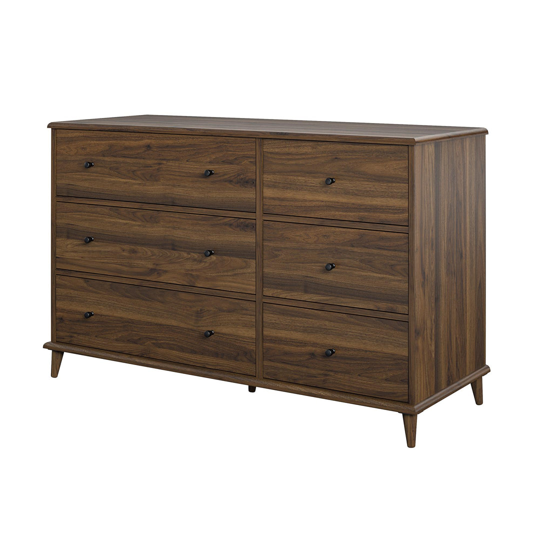 Farnsworth 6 Drawer Dresser - Florence Walnut - 6 Drawer