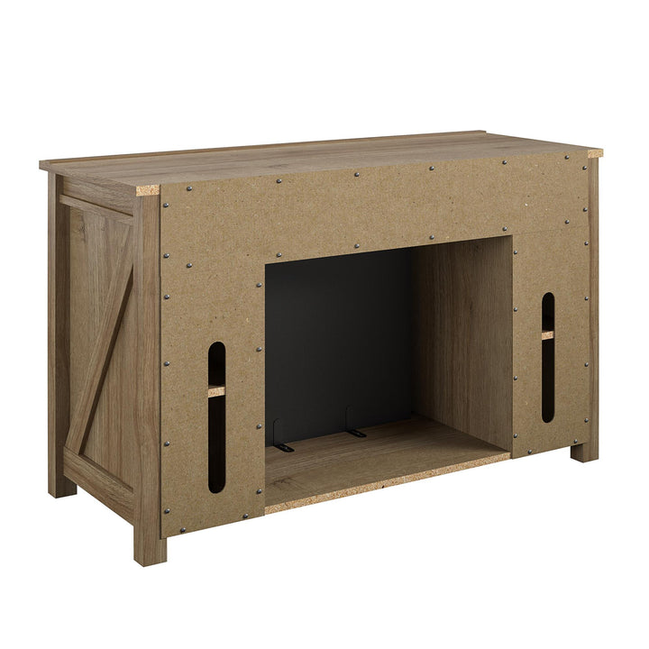 Stylish Electric Fireplace TV Console -  Natural