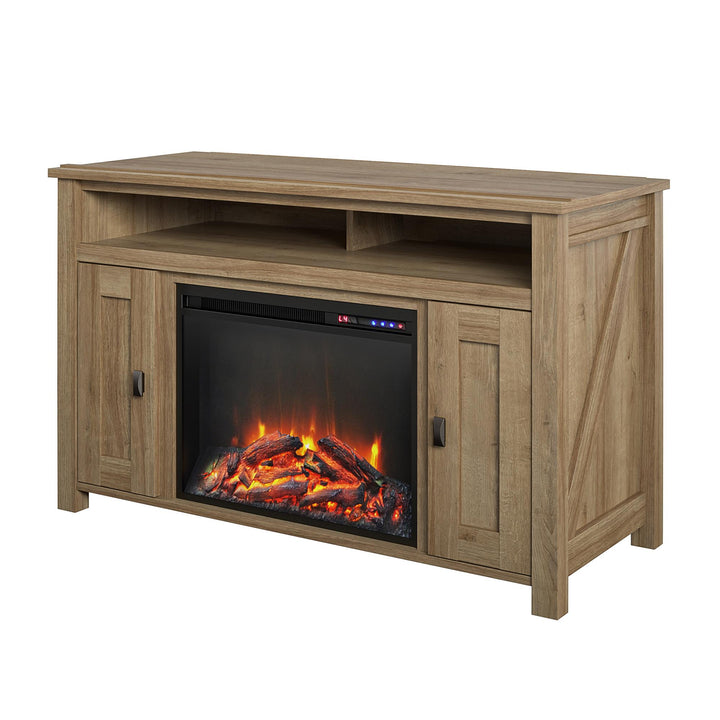 Farmington Electric Fireplace TV Console for TVs up to 50 Inch - Natural