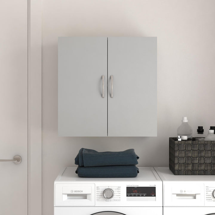 Basin 24 Inch 2 Door Wall Storage Cabinet - Dove Gray