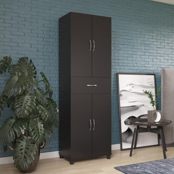 Basin 23.5 Inch Closed Storage Cabinet - Black