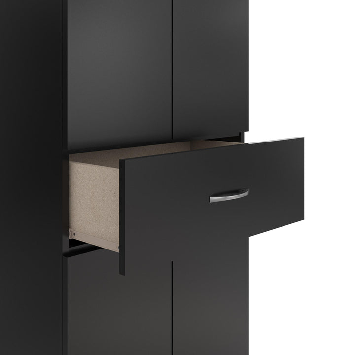 Basin 23.5 Inch Closed Storage Cabinet - Black