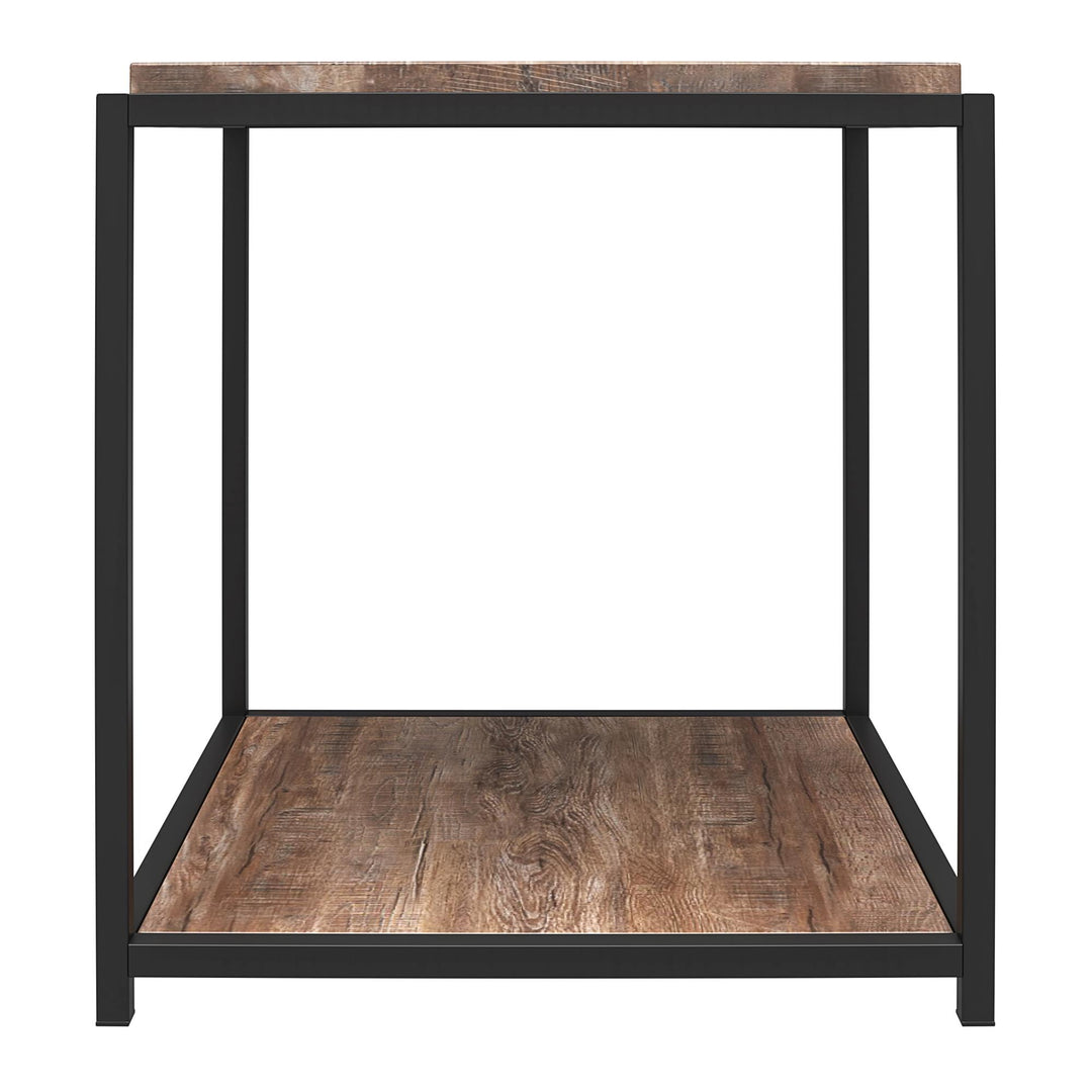 Fayette End Table with Woodgrain Finish - Weathered Oak
