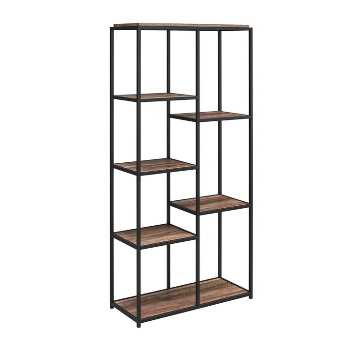 Safety Wall Anchor Kit for Bookcase Stability - Weathered Oak