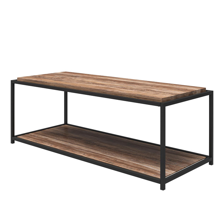 Stylish Living Room Centerpiece with Durable Construction - Weathered Oak
