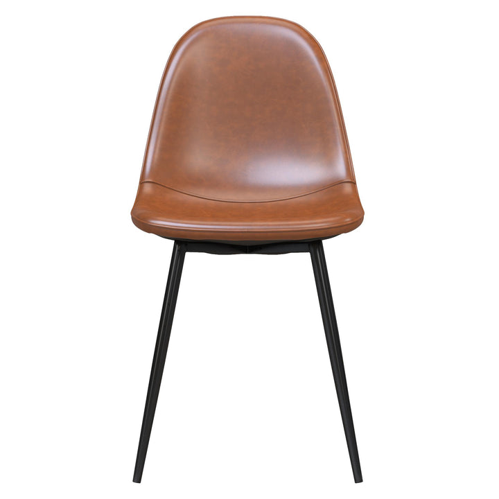 Brandon Upholstered Mid Century Modern Kitchen Dining Chairs, Set of 4 - Camel