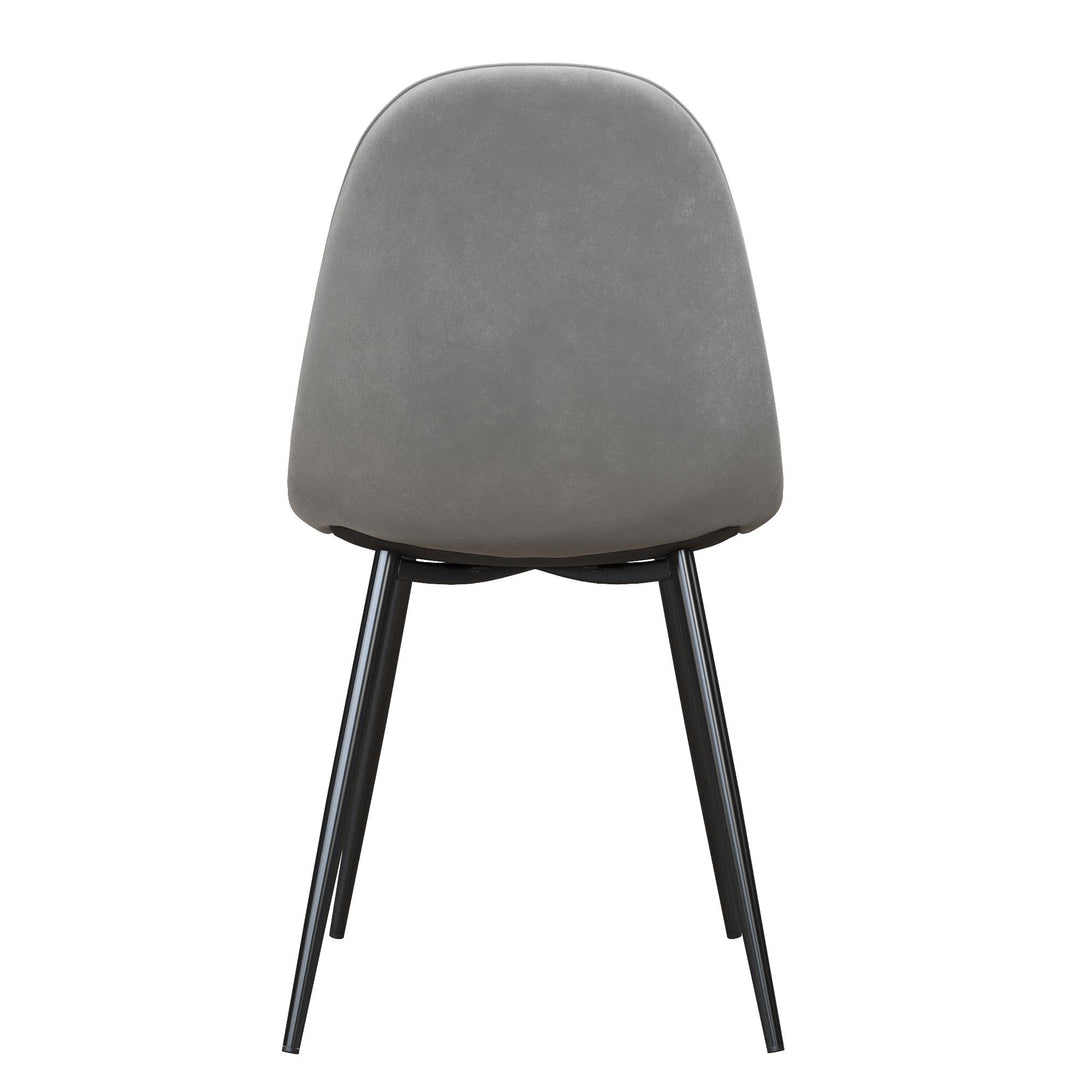 Brandon Upholstered Mid Century Modern Kitchen Dining Chairs, Set of 4 - Gray