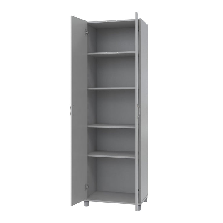 Basin 24 Inch 2 Door Utility Storage Cabinet - Dove Gray