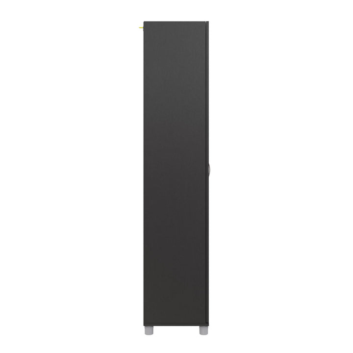 Basin 24 Inch 2 Door Utility Storage Cabinet - Black