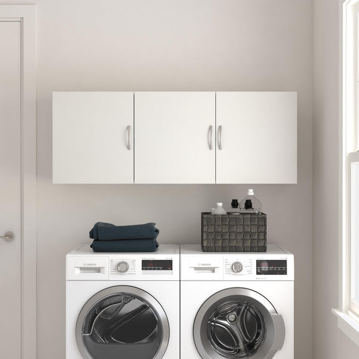 Basin 54 Inch 3 Door Wall Storage Cabinet - White - 3 Door