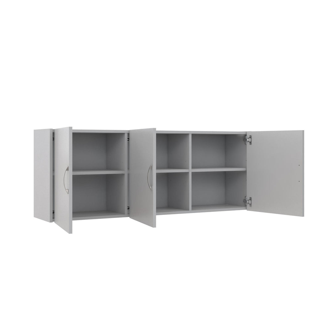 Basin 54 Inch 3 Door Wall Storage Cabinet - Dove Gray
