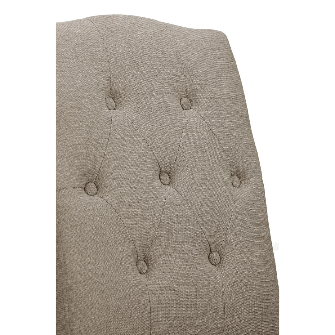 Emilia Upholstered Tufted Dining Chair - Dark Taupe