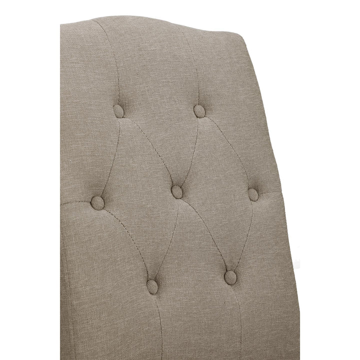 Emilia Upholstered Tufted Dining Chair - Dark Taupe