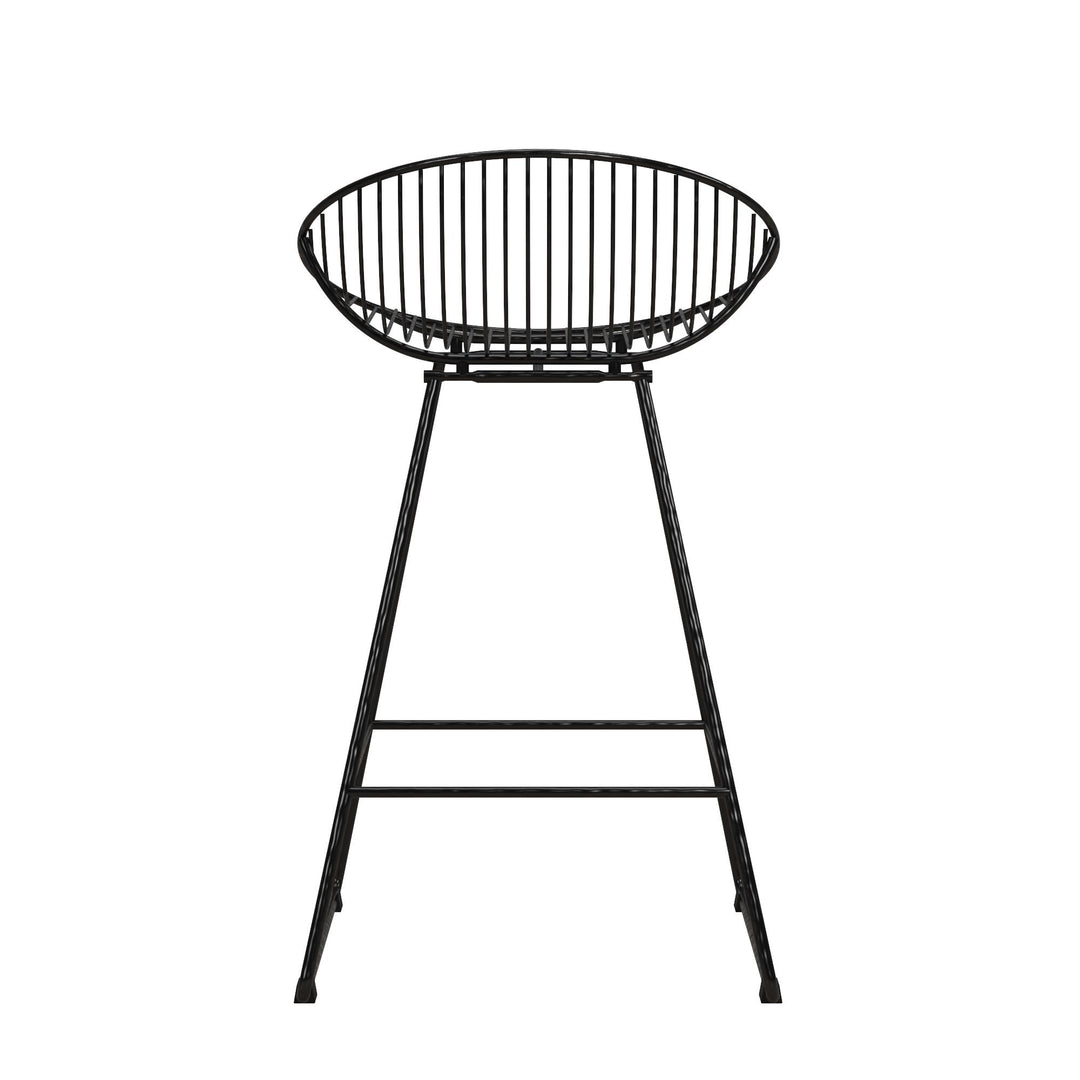 Ellis Wire Counter Height Bar Stool - Black