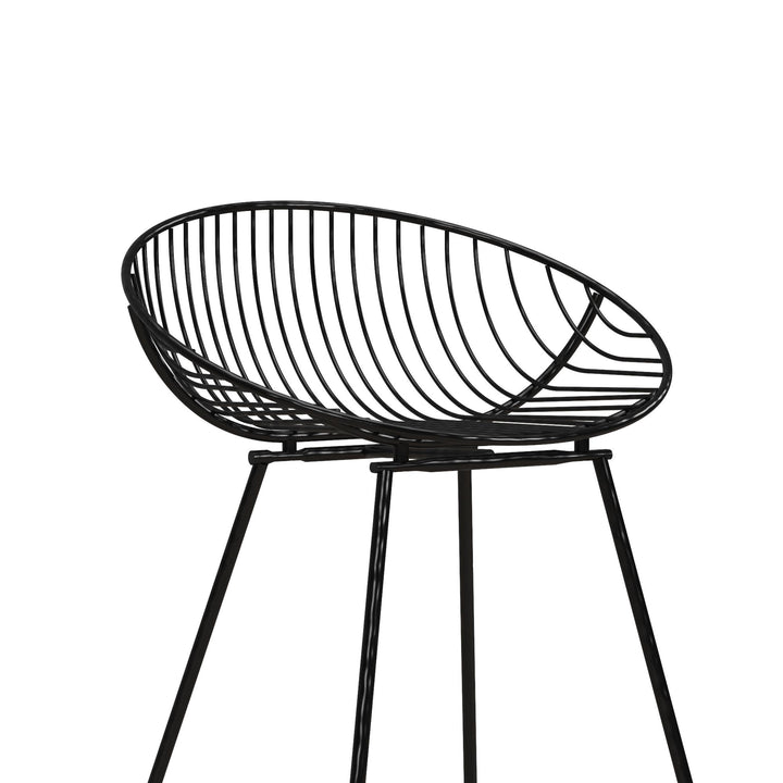 Ellis Wire Counter Height Bar Stool - Black