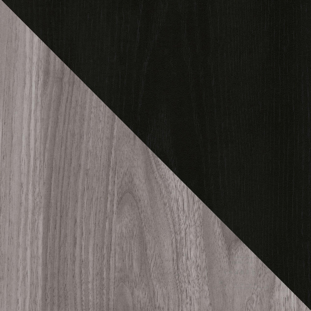 Two-tone Woodgrain Finish Table - Black Oak