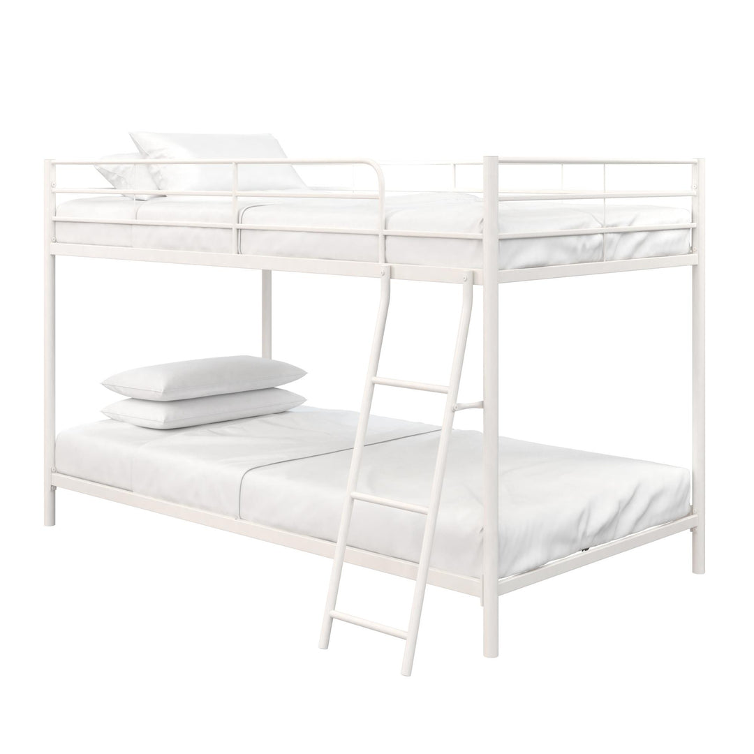 bunk beds twin over twin - White - Twin-Over-Twin