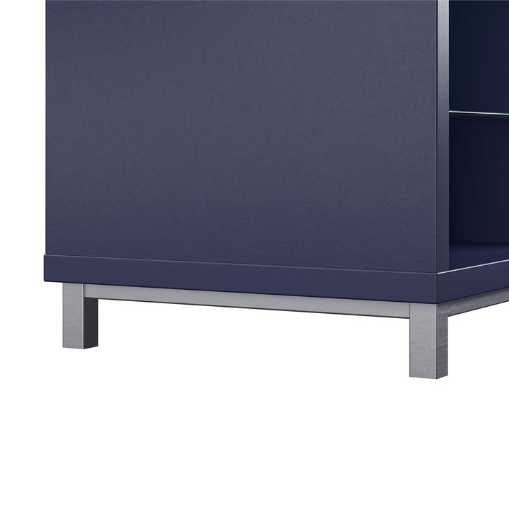 Durable Lumina Fireplace TV Stand for 70 Inch TV -  Navy 