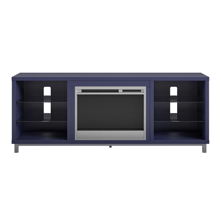 Lumina TV Stand with Modern Design and LED Lights -  Navy 