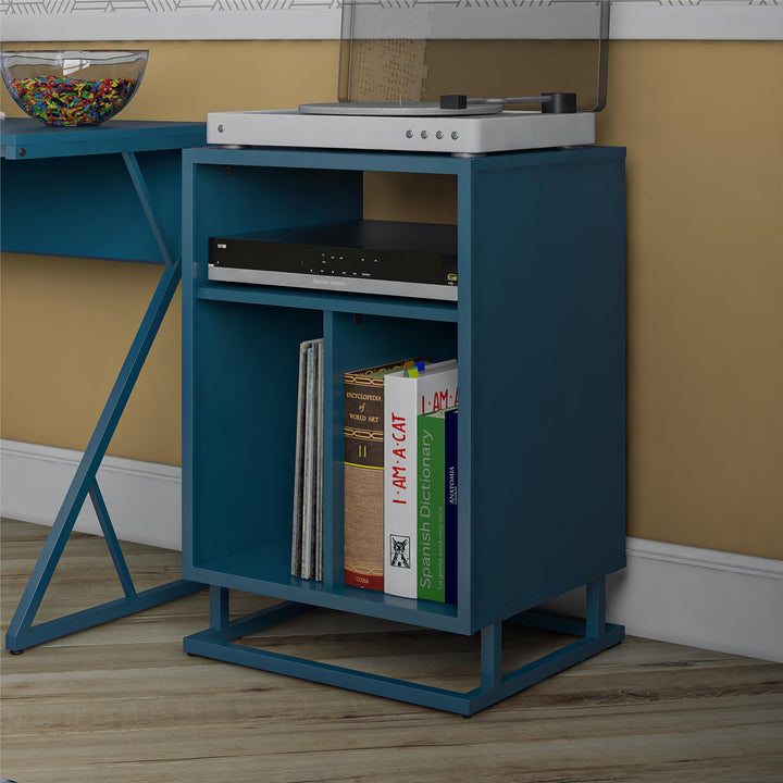 Contemporary Design Turntable Stand -  Blue