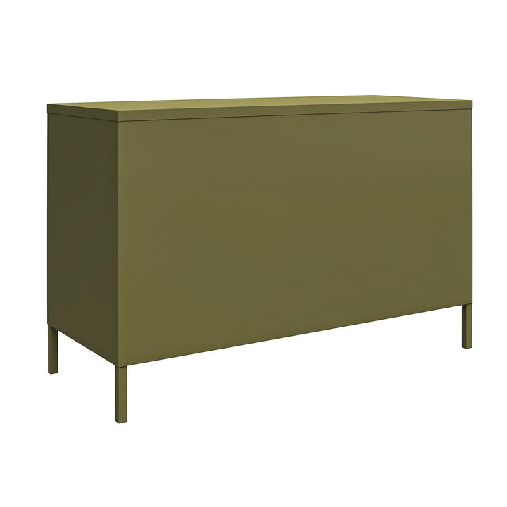 Systembuild Evolution Shadwick 2-Door Metal Locker Accent Cabinet, Olive Green - Olive Green