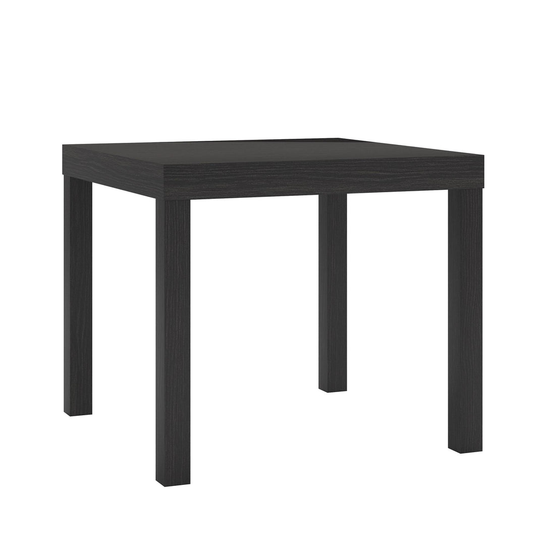 Parsons Hollow Core End Table with Large Top - Espresso