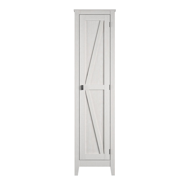Farmington Rustic Farmhouse 18 Inch Wide Storage Cabinet   -  Ivory Pine
