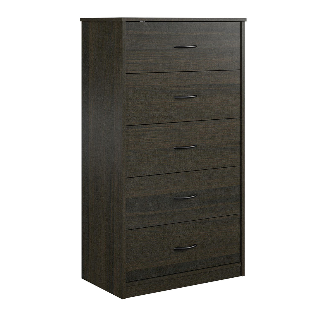 Tall dresser with spacious drawers -  Espresso