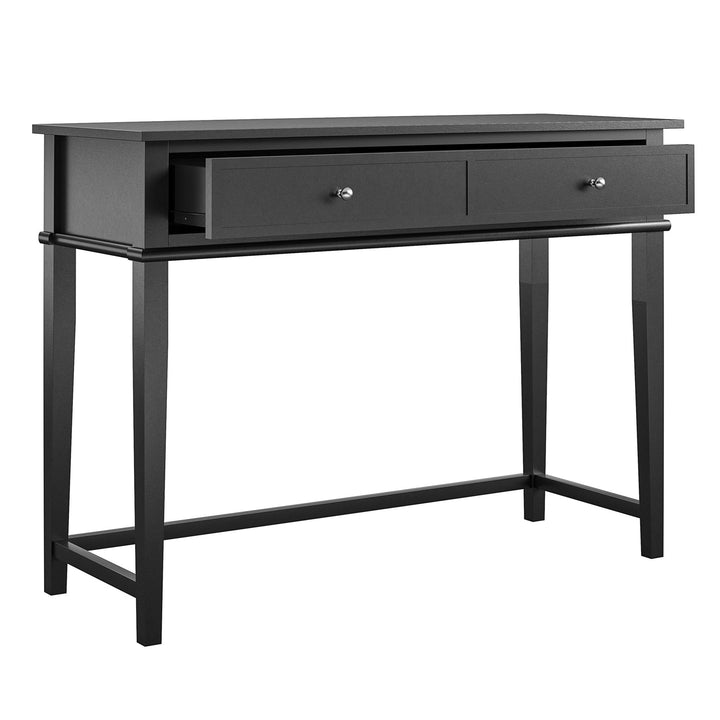 Franklin Writing Desk with Large Storage Drawer - Black