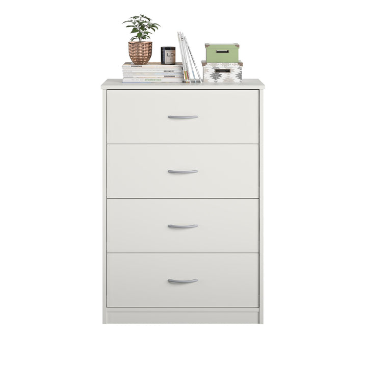 Rory 4 Drawer Dresser Chest - White